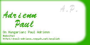 adrienn paul business card